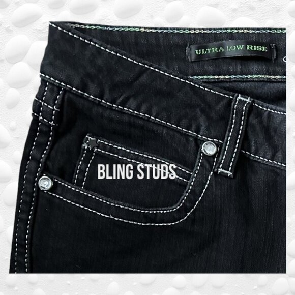 LADIES "ROCK 47 BY WRANGLER" (Tall) Ultra Low Rise- 32" NWOT - Picture 7 of 8